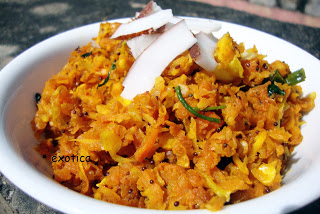 cabbage and carrot curry