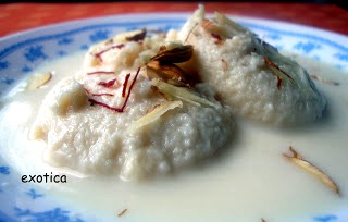 KESARI RAS MALAI ' DELICIOUS INDIAN SWEET'