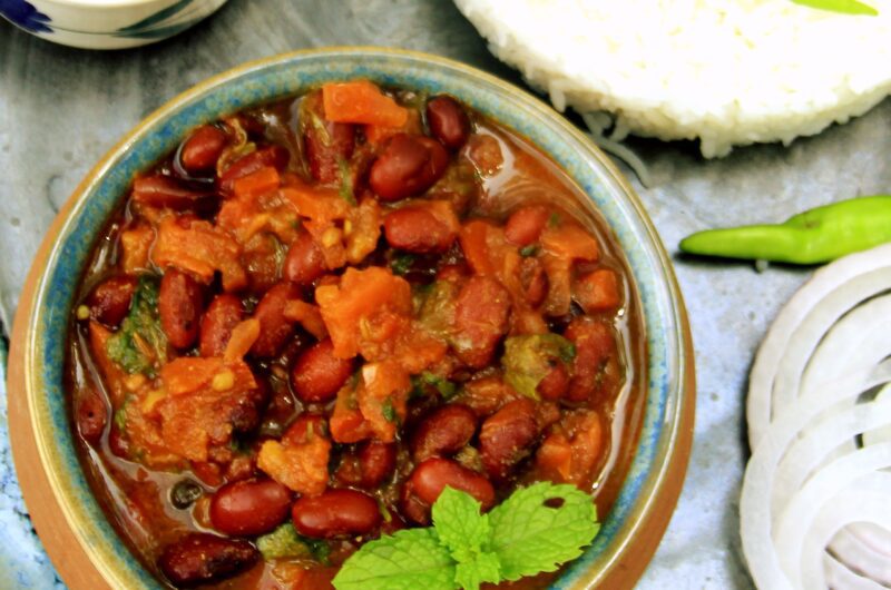 Rajma chawal ( kidney beans with rice )