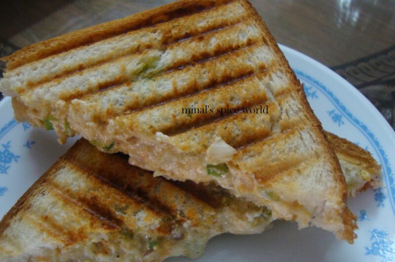 Paneer grilled sandwich