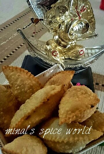 Pineapple gujiya ' An Indian sweet '