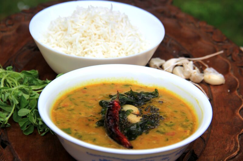 Methi dal | Healthy dal | Lintel cooked with fenugreek leaves