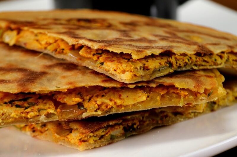 Veg keema paratha -An Indian Bread