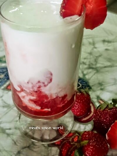 Strawberry Cream Pudding