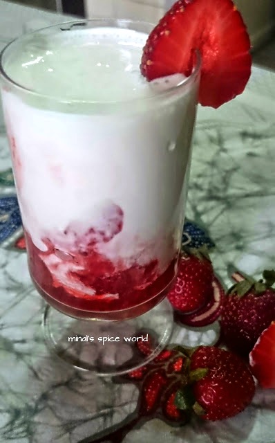 strawberry pudding