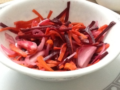 Beetroot and carrot salad