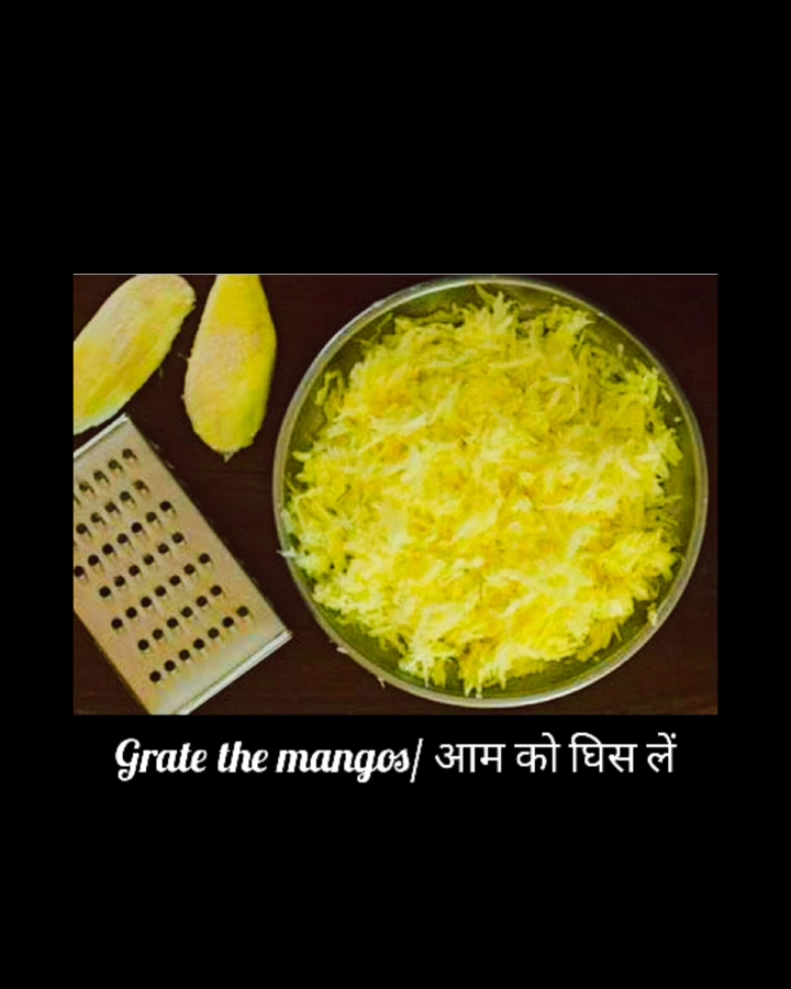 shredded mango