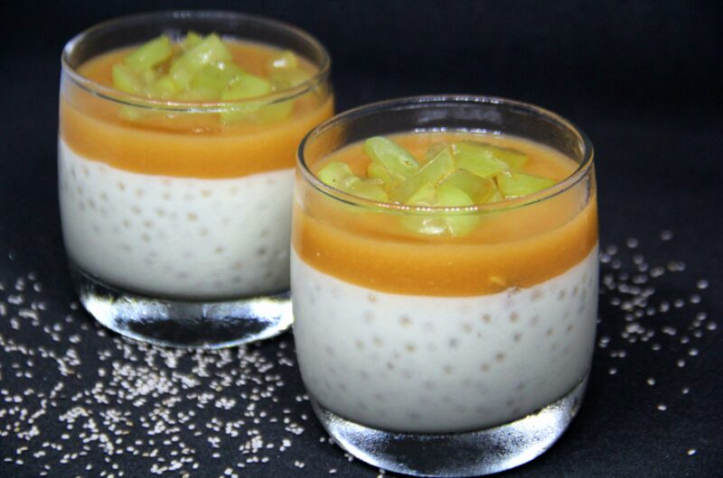 Grapes And Coconut Panna- Cotta