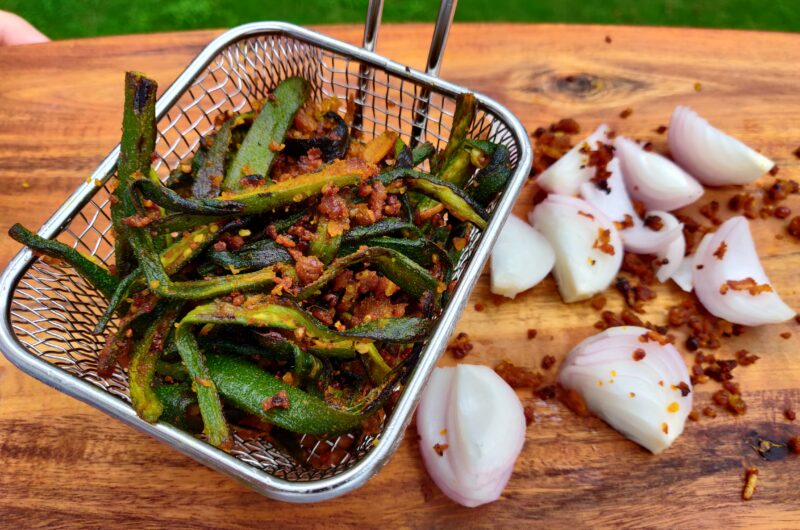 Crispy okra / kurkuri bhindi