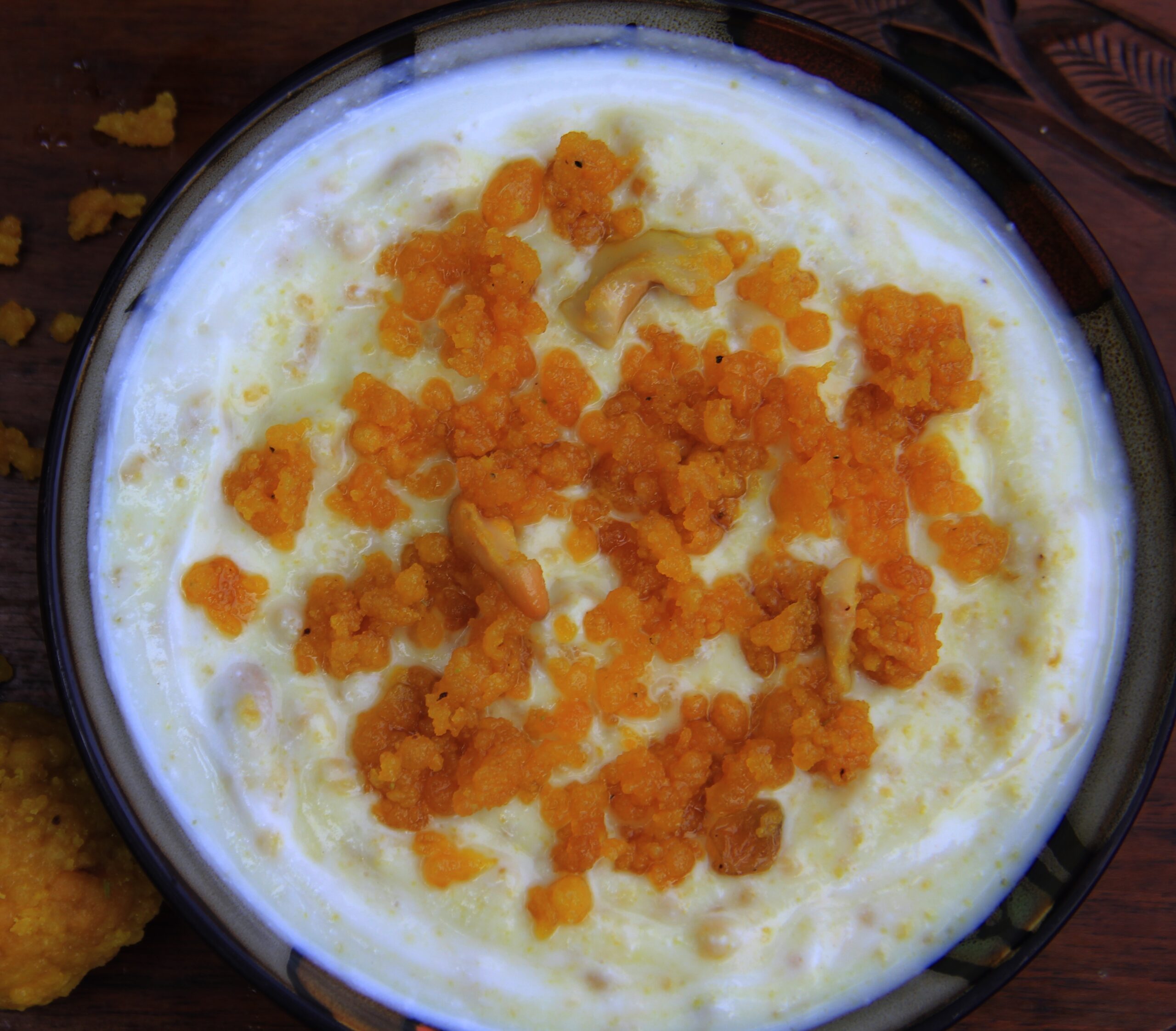 sweet boondi curd