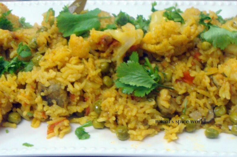 Tahire / Vegetable Pulao / Quick biryani